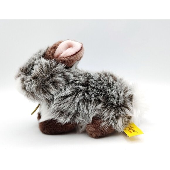 Aurora Miyoni Tots Bunny Rabbit Plush 6" Gray Realistic Stuffed Animal Toy - Picture 3 of 6